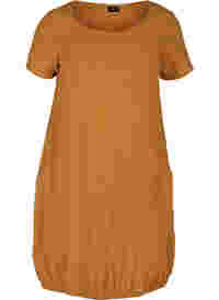 Katoenen jurk met korte mouwen