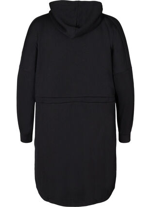 Robe pull à capuche, Black, Packshot image number 1