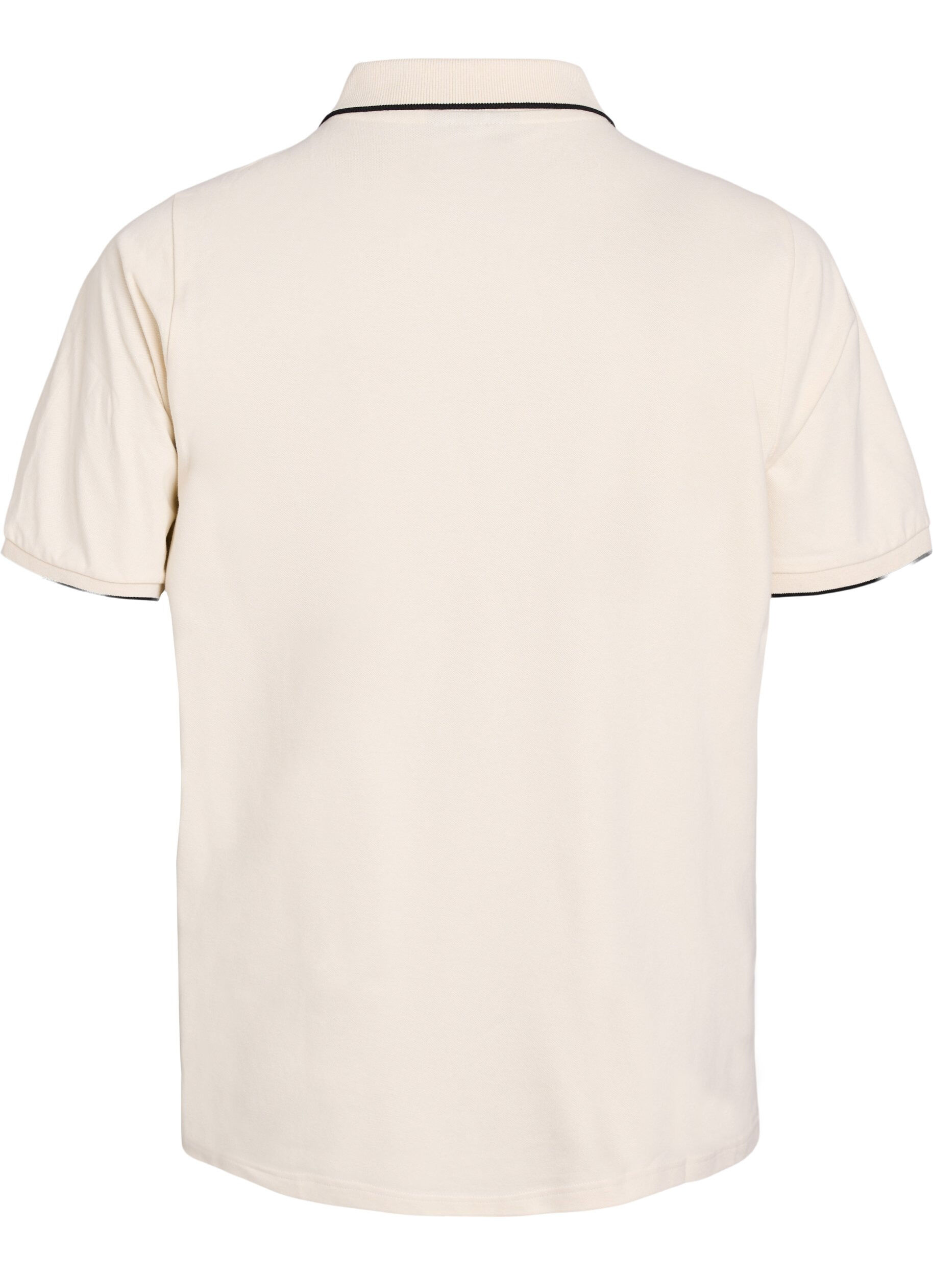 ZizziPoloshirt met korte mouwen, Beige, Packshot image number 1