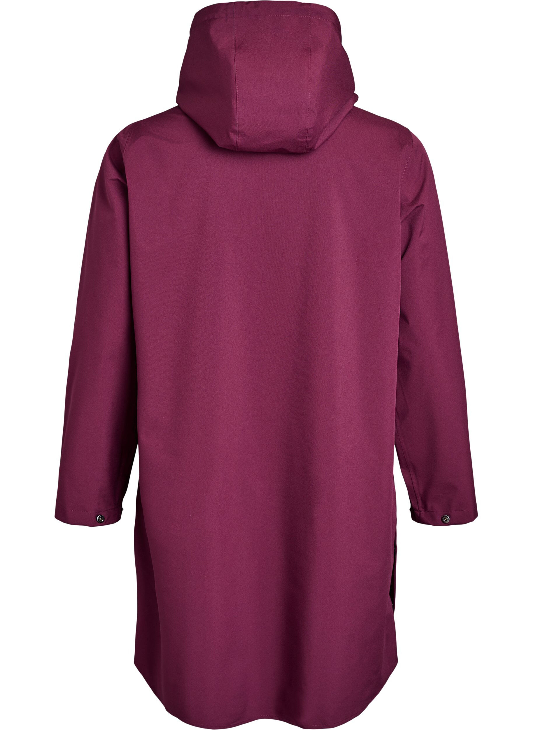 ZizziVeste de pluie avec poches et capuche, Bordeaux fonc&eacute;, Packshot image number 1