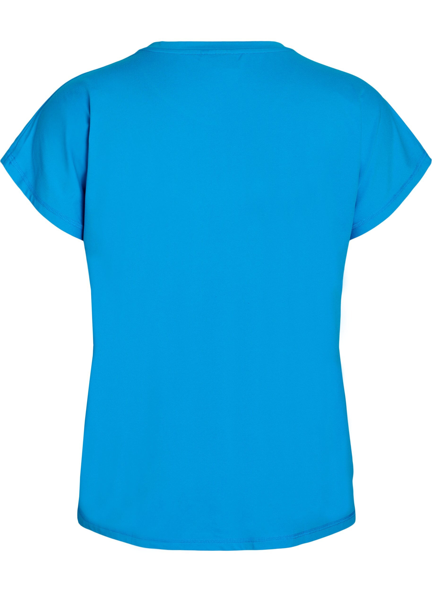 ZizziEffen gekleurd trainingsshirt, Blauw, Packshot image number 1