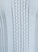 Top en maille avec broderie ajour&eacute;e et col V, Bleu Clair, Packshot image number 2