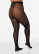 Collant 50 deniers avec motif floral, Noir, Model image number 2