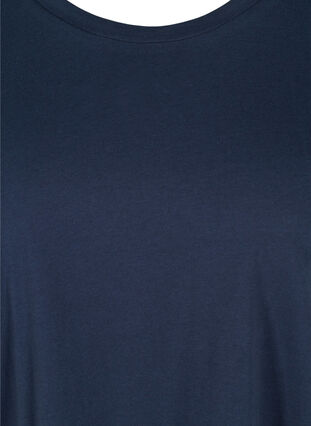 T-shirt en coton avec boutons, Black Iris, Packshot image number 2