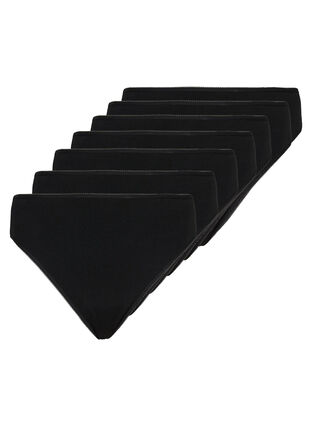 String en coton (7 packs), Black, Packshot image number 0