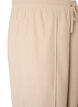 Pantalon en velours c&ocirc;tel&eacute; &agrave; coupe ample et taille haute, Beige, Packshot image number 2