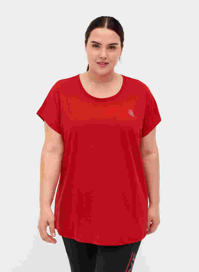 T-shirt basique, Haute Red, Model image number 0
