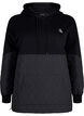 Sweatshirt met capuchon en quilt, Black, Packshot image number 0