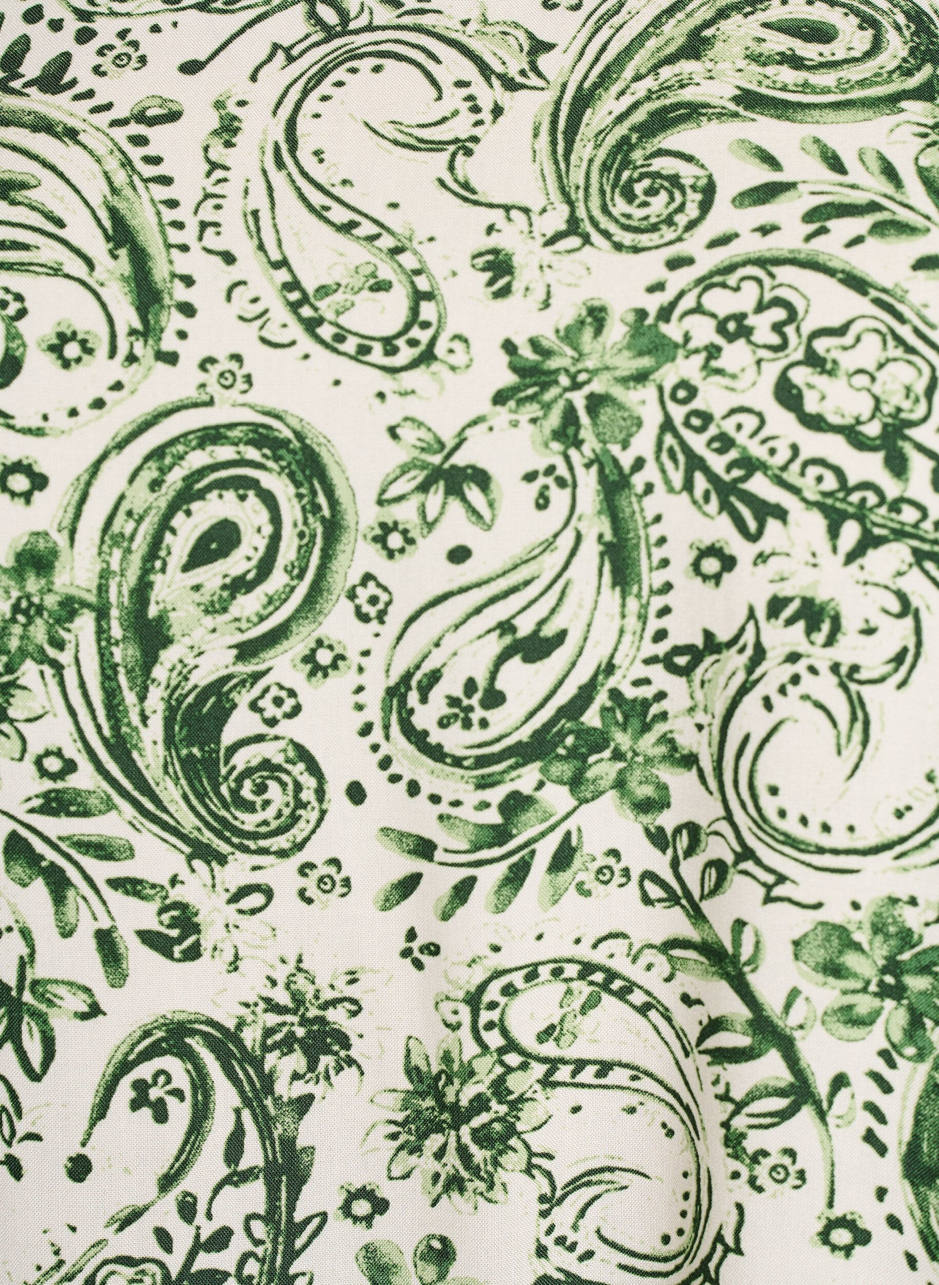 ZizziChemisier &agrave; manches courtes en viscose avec imprim&eacute;, Vert, Packshot image number 2