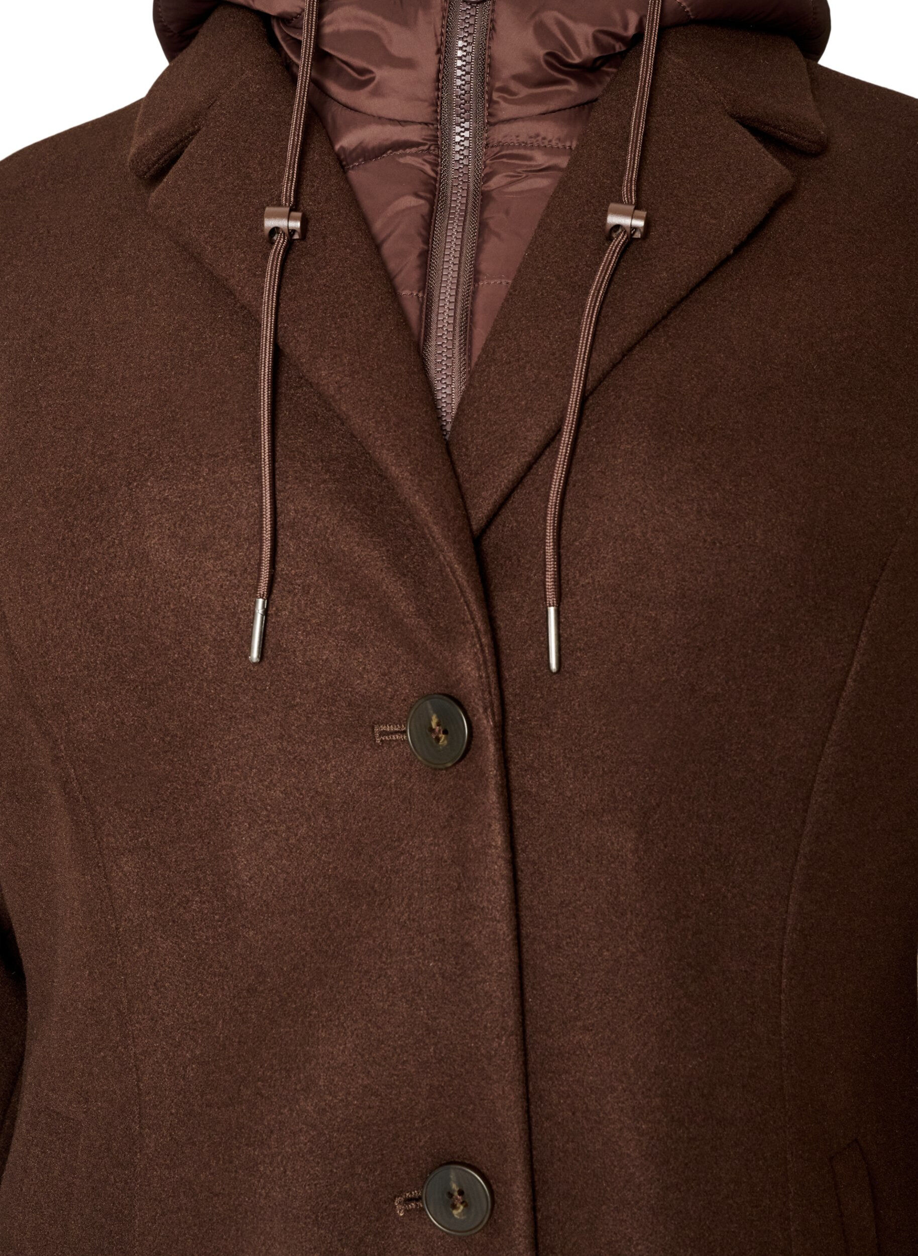 ZizziManteau avec insert matelass&eacute; amovible, Marron, Packshot image number 2