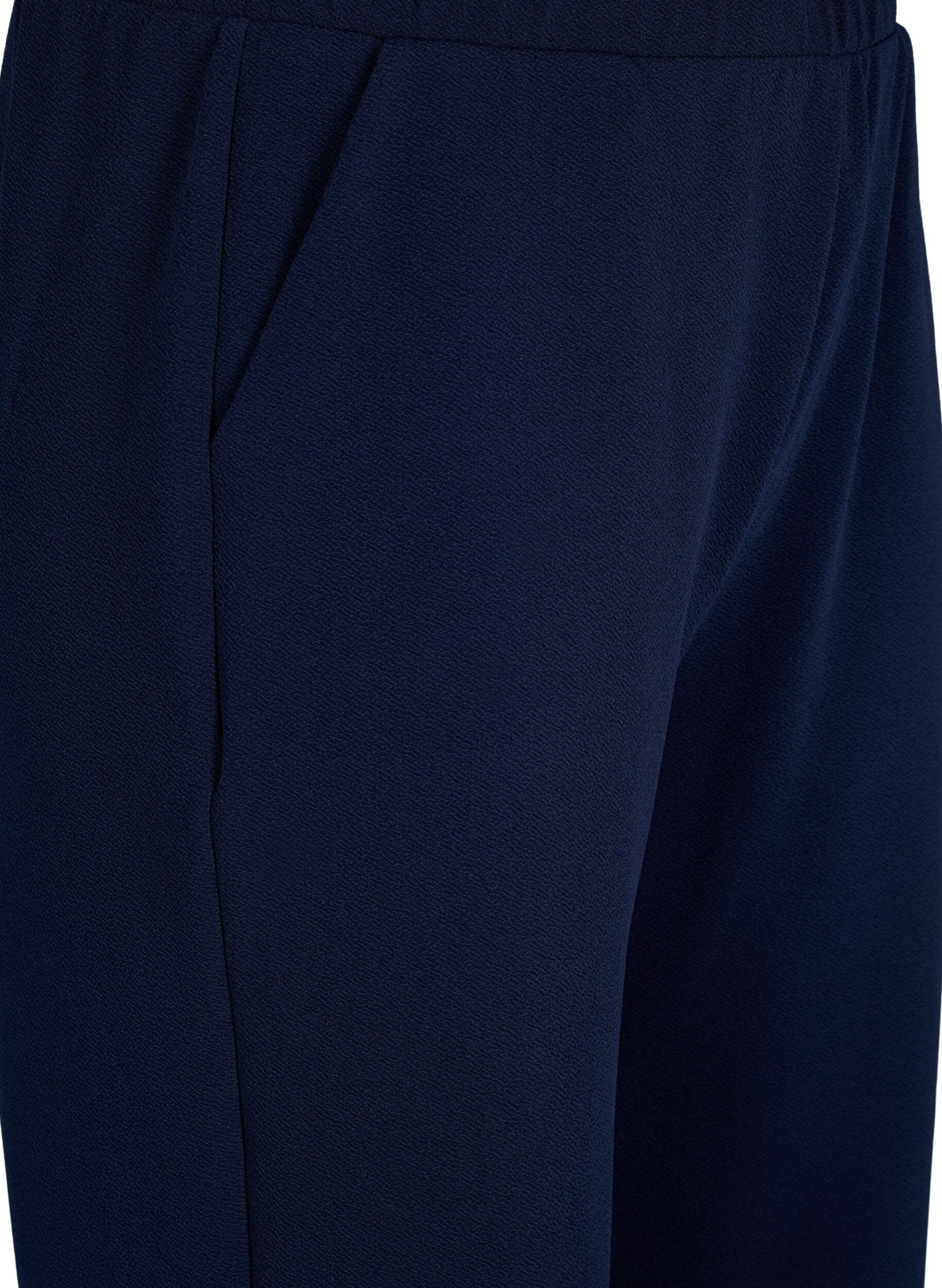 Zizzi Pantalon ample en longueur 7/8, Bleu, Packshot image number 2