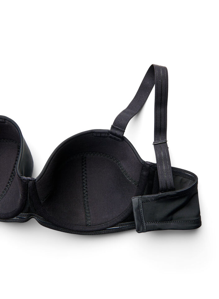 Soutien-gorge bandeau rembourr&eacute; avec bretelles amovibles, Noir, Packshot image number 3