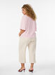 Pantalon ample en longueur 7/8, Beige, Model image number 1