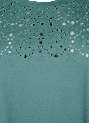 T-shirt ample avec broderie anglaise, Sea Pine, Packshot image number 2