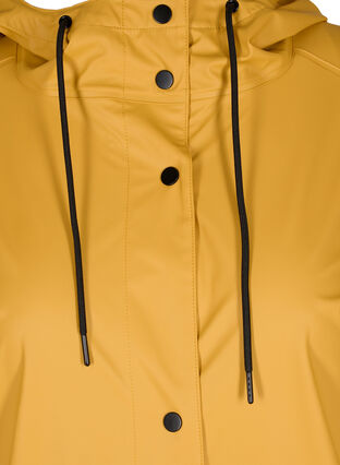 Veste de pluie avec capuche et fermeture boutonnée, Spruce Yellow, Packshot image number 2