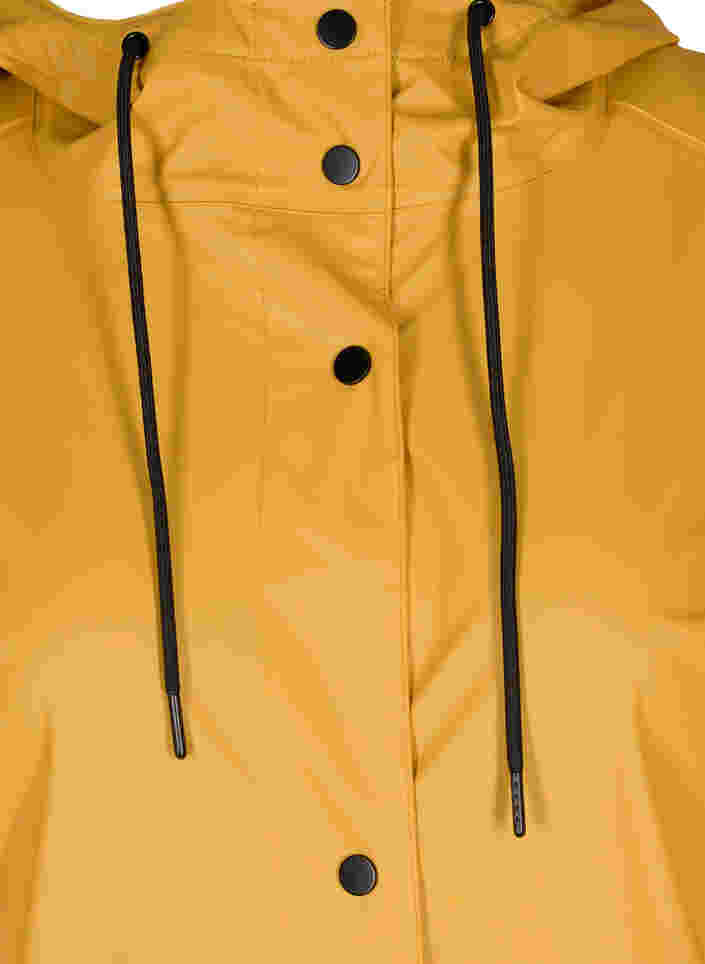 Veste de pluie avec capuche et fermeture boutonnée, Spruce Yellow, Packshot image number 2
