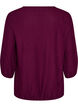 Blouse met textuur en 3/4 mouwen, Paars, Packshot image number 1