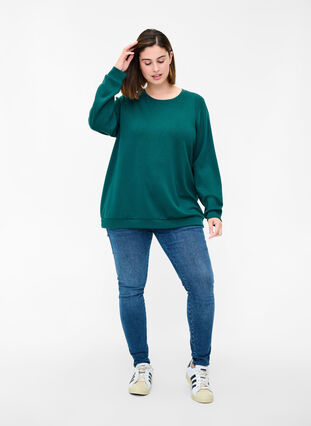 Sweatshirt met ronde hals en lange mouwen, Ponderosa Pine, Model image number 2