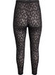 Kanten leggings met een high waist, Zwart, Packshot image number 1