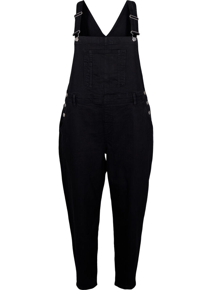 Denim overalls, Zwart, Packshot image number 0