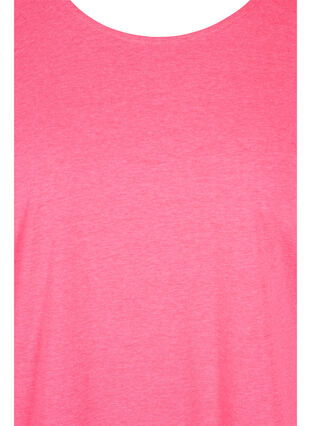 T-shirt fluo en coton, Neon Pink, Packshot image number 2