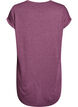 Chemise de nuit &agrave; manches courtes avec imprim&eacute; de texte, Bordeaux fonc&eacute;, Packshot image number 1