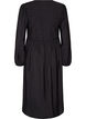 Robe midi en viscose avec smocks, Noir, Packshot image number 1