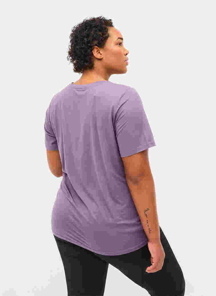 Zwangerschap sport t-shirt, Purple Sage, Model image number 1