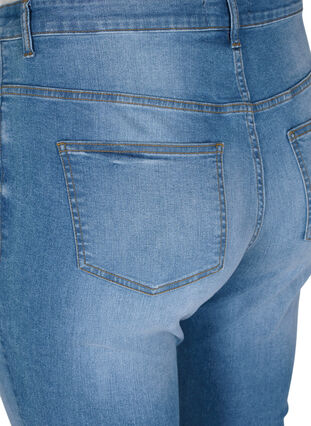 Jeans Emily à la coupe ajustée et à la taille normale, Blue denim, Packshot image number 3