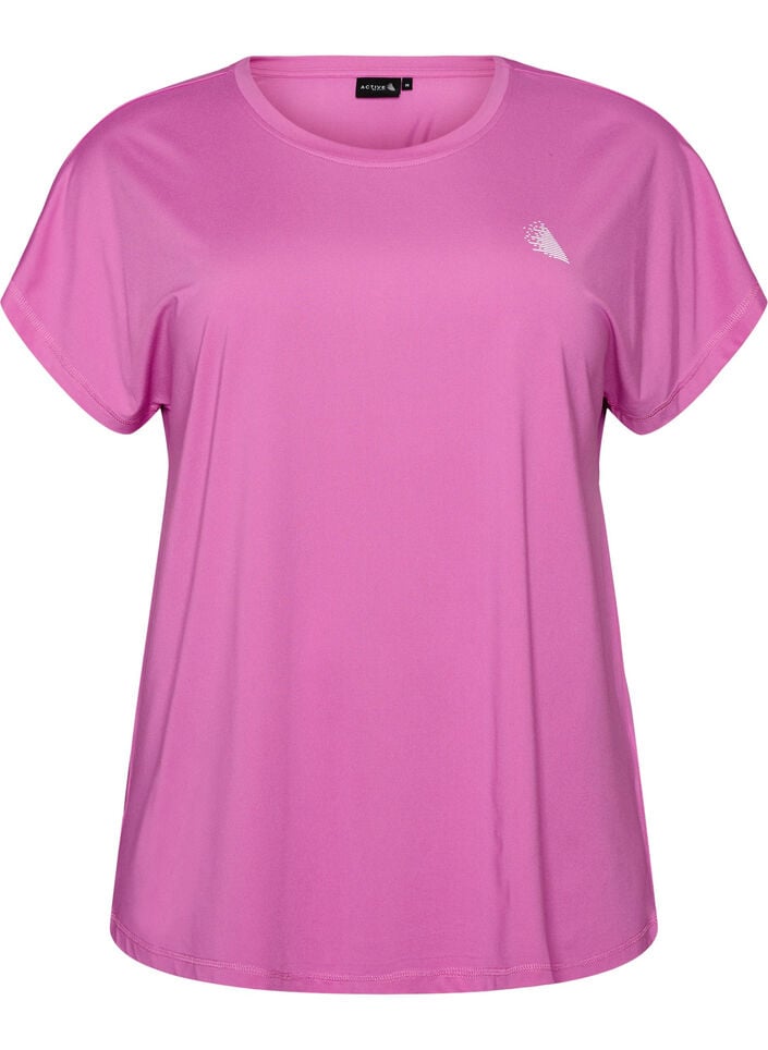 Effen gekleurd trainingsshirt, Paars, Packshot image number 0