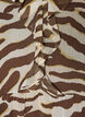 Robe midi avec volants et col en V, Marron, Packshot image number 2