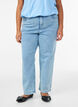 Gestreepte jeans met een rechte pasvorm, Blauw, Model image number 2