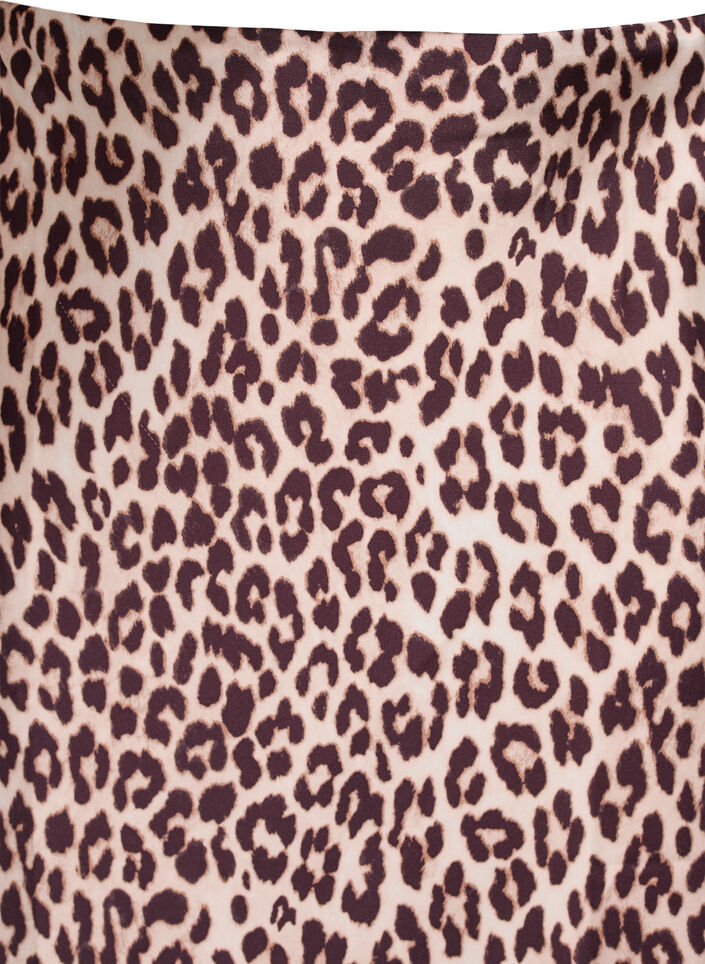 Satijnen midi rok, Bruin, Packshot image number 2