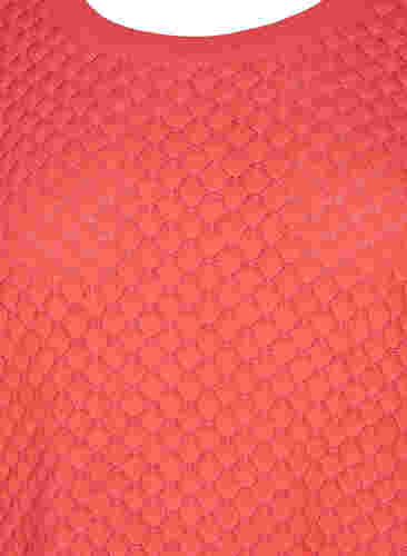 Blouse en maille à motifs en coton biologique avec manches 3/4, Dubarry, Packshot image number 2