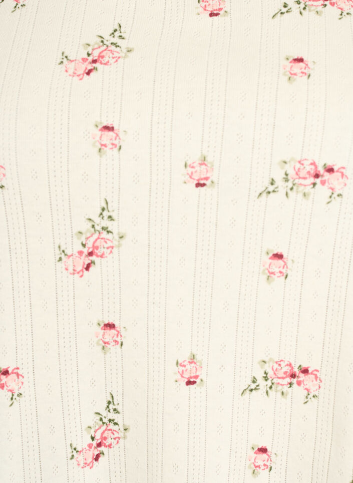 Haut de pyjama en coton bio avec mancherons, 9990, Packshot image number 2