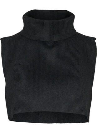 Cache cou en tricot, Black, Packshot image number 0