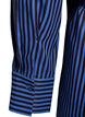 Gestreept shirt met wikkel-effect en een strikceintuur, Blauw, Packshot image number 4