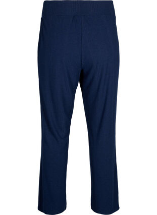 Comfortabele broek met gestreepte textuur, Night Sky Mel., Packshot image number 1