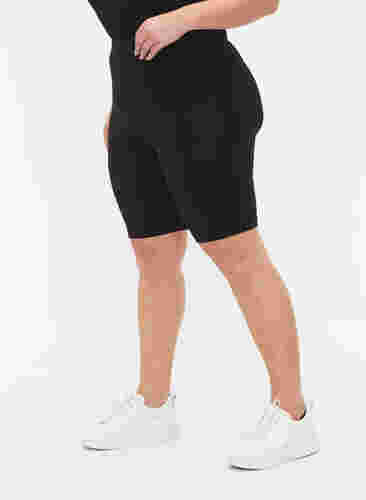 2-pack biker shorts, Black, Model image number 2