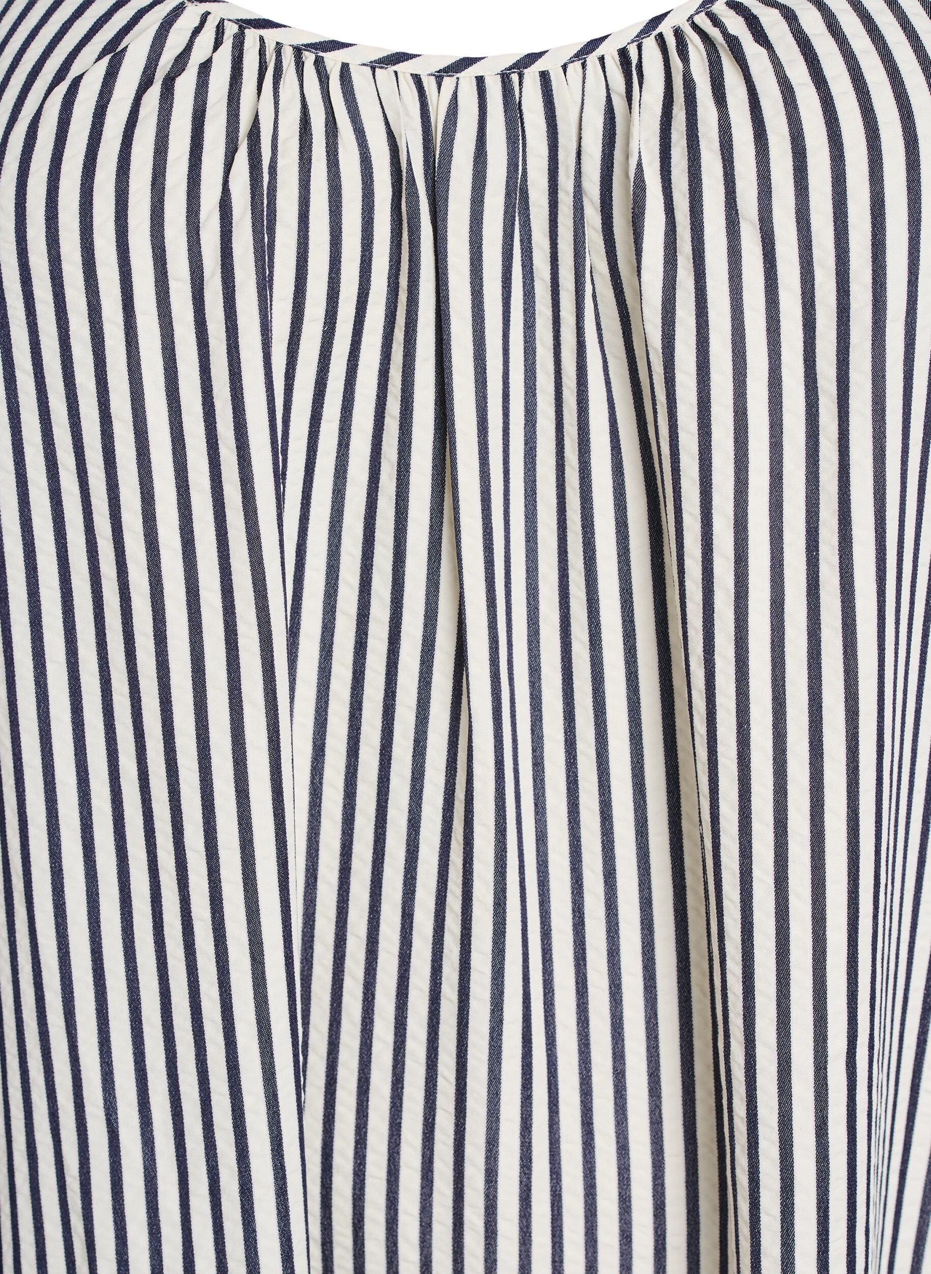 ZizziZomerjurk met strepen en A-lijn pasvorm, Zwart, Packshot image number 2