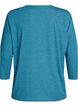 Blouse en jersey avec manches 3/4, Bleu, Packshot image number 1