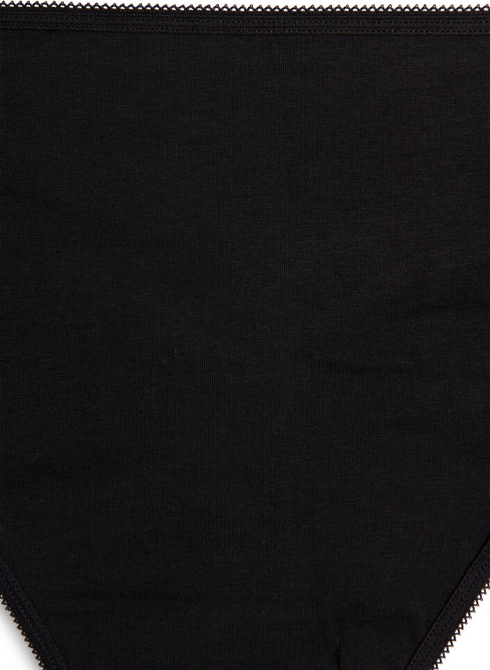 7-pack string en coton, Noir, Packshot image number 3