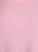 Gebreide blouse met korte mouwen, Roze, Packshot image number 2