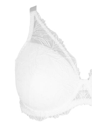 Soutien-gorge en dentelle rembourré avec armature, Bright White, Packshot image number 2