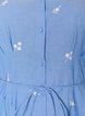 Robe chemise en coton avec des fleurs brod&eacute;es, Bleu Clair, Packshot image number 2