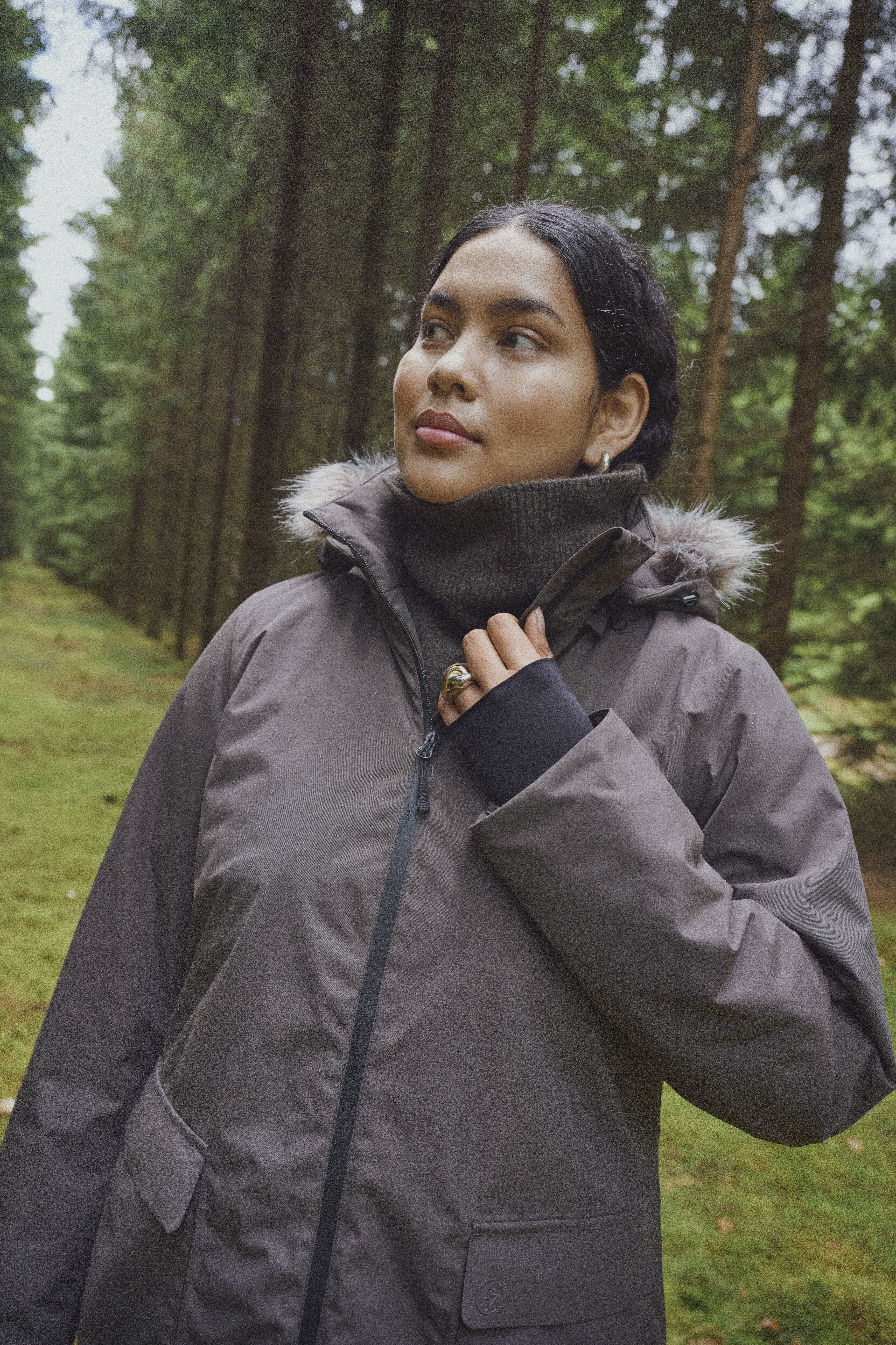 Style d&rsquo;hiver chaud et naturel, , Model