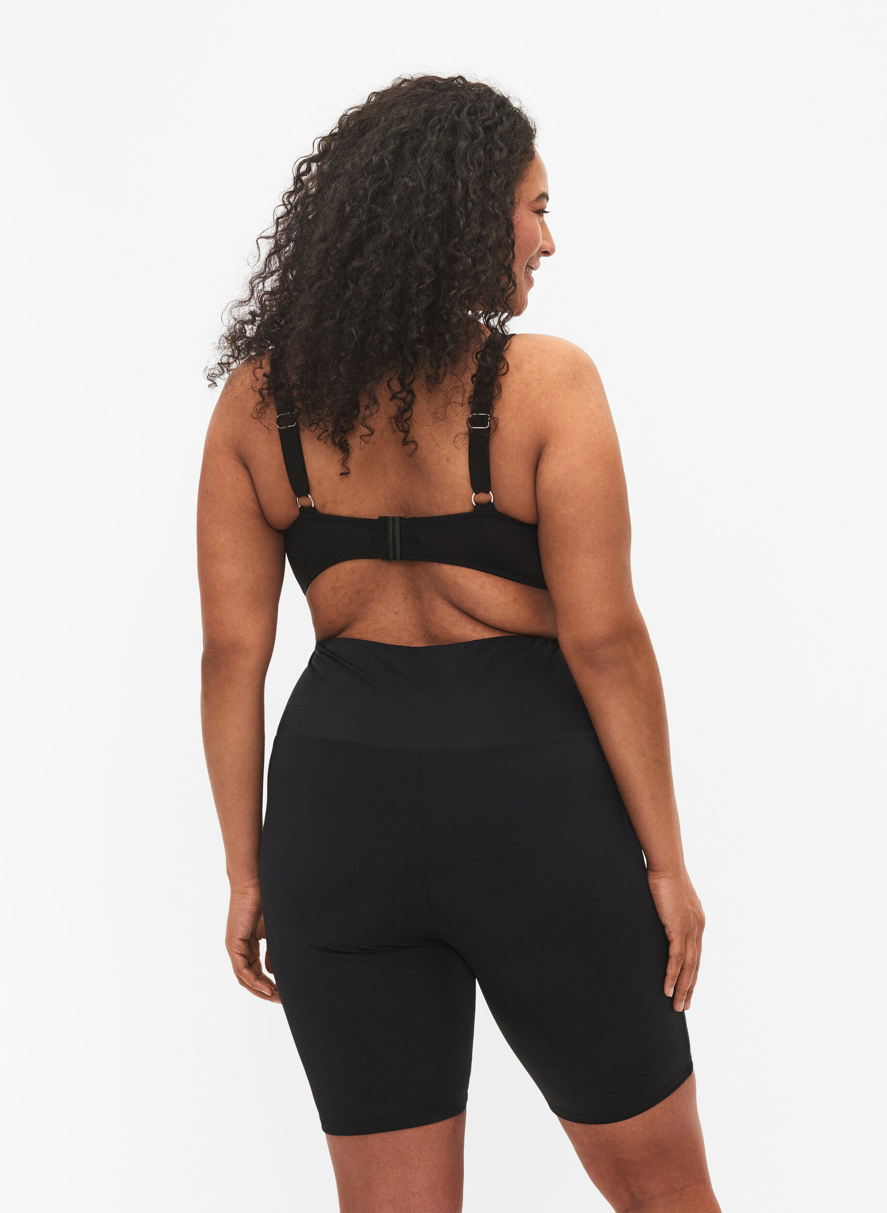 ZizziLange zwemshorts, Zwart, Model image number 2