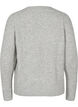 Gemêleerde pullover met parelknopen, Light Grey Melange, Packshot image number 1
