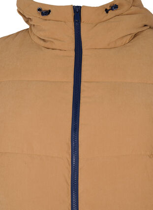 Manteau d'hiver long avec bloc de couleurs, Tobacco Brown w/navy, Packshot image number 2