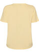 T-shirt met motief, Geel, Packshot image number 1